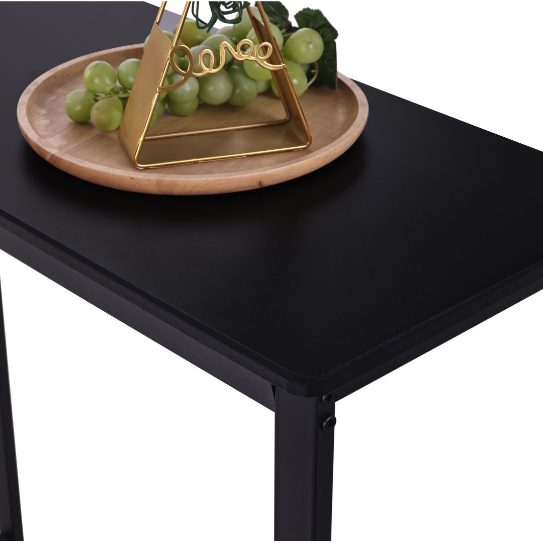 Mesa alta cocina Ibiza negra 100x70x93 cm. - Imagen 6