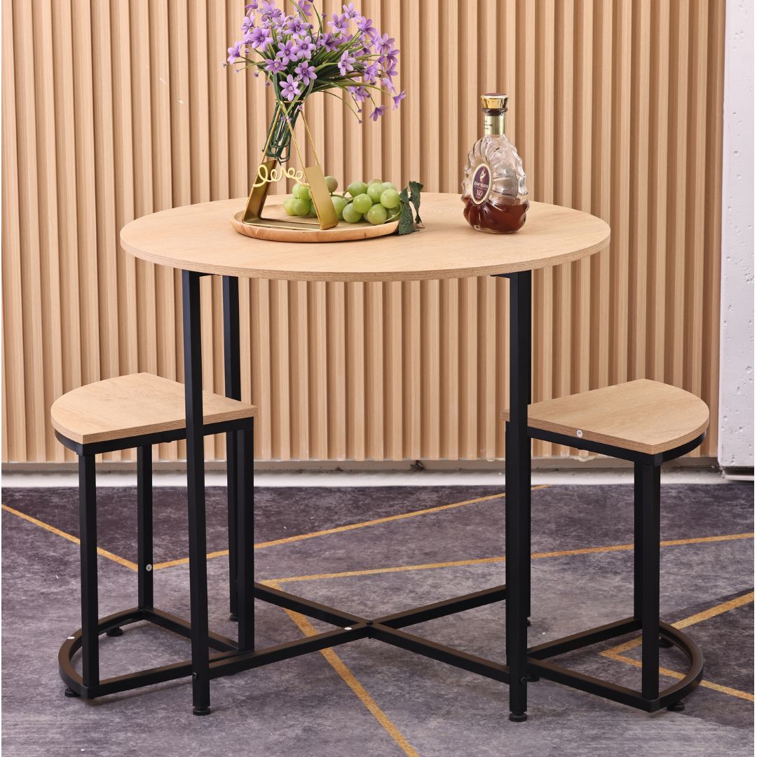 Mesa y sillas de cocina redonda 80x72 cm. - Imagen 6