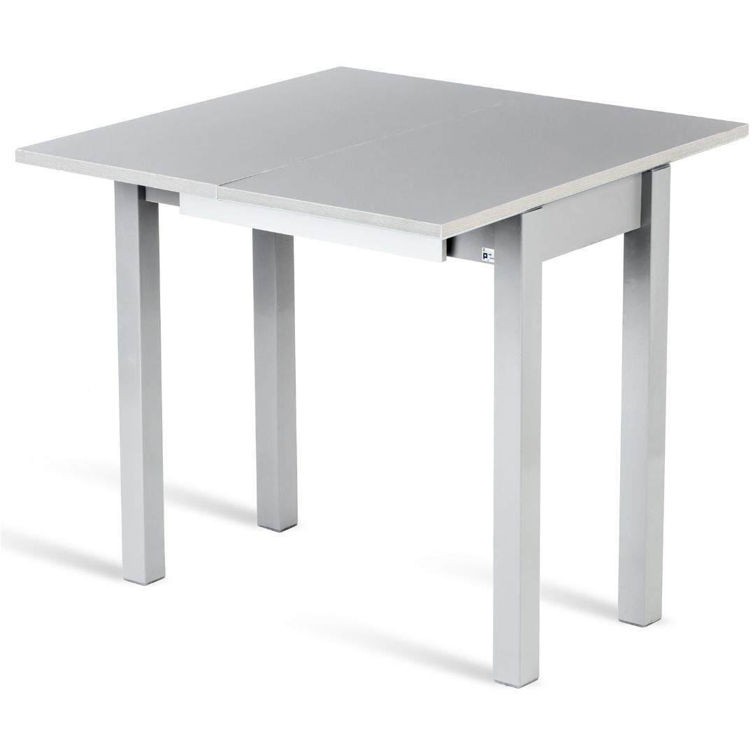 Mesa cocina extensible libro blanca 40-80x40x75 cm. - Imagen 3