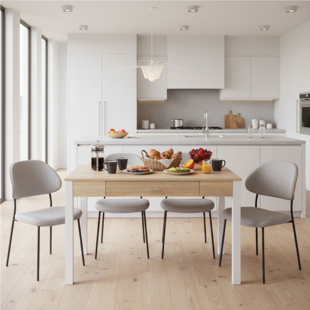 Mesas de cocina madera 110x70 cm. - Imagen 9